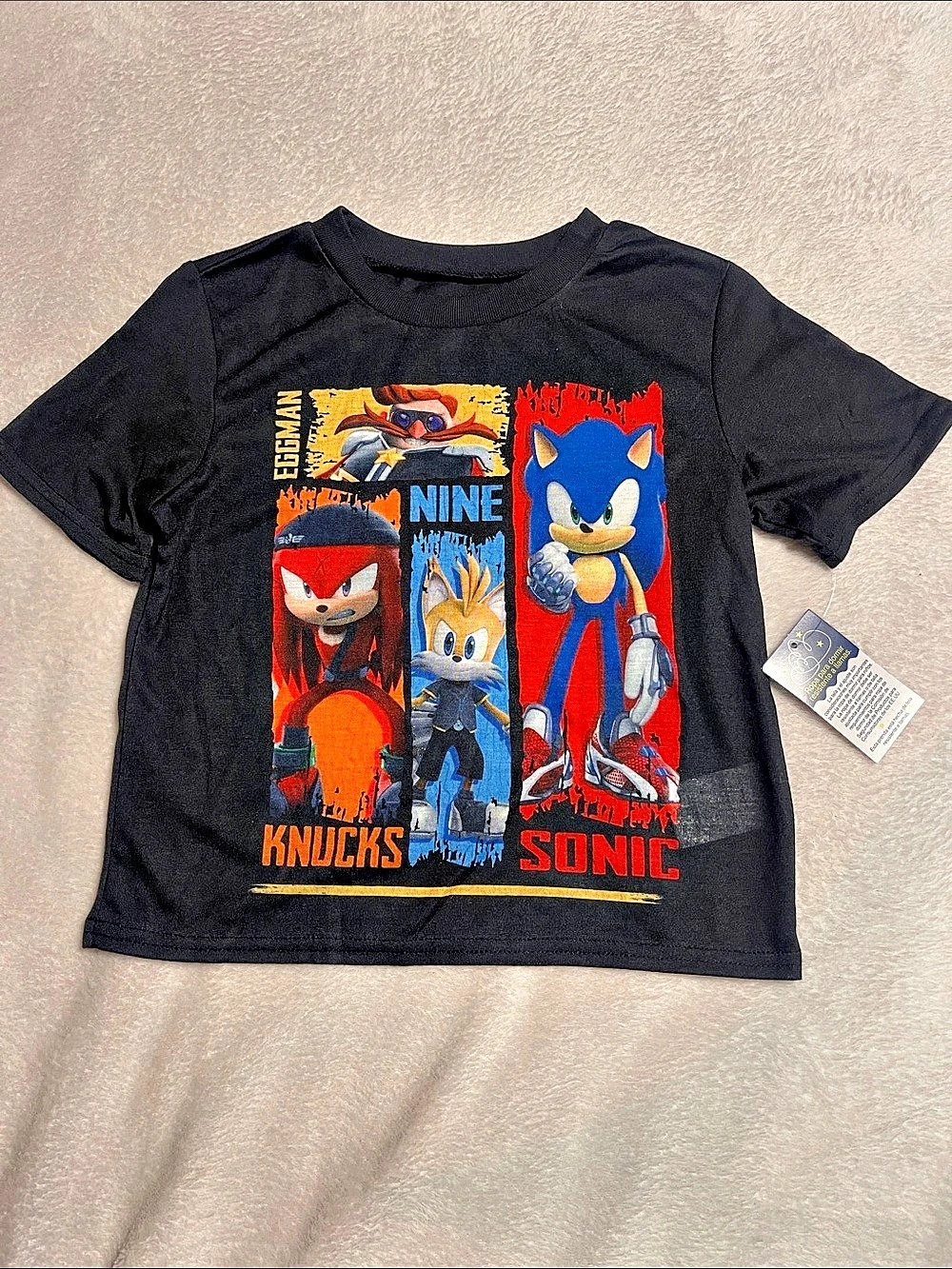 Sonic the Hedgehog Sonic Prime Graphic Short Sleeve sleep top NWT